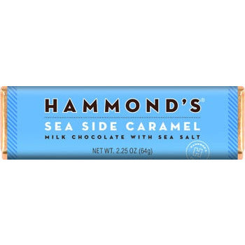Hammond's Chocolate Bar Sea Side Caramel Milk Chocolate 2.25oz 12ct