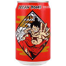 Ocean Bomb One Piece Luffy Yogurt 330ml 24ct (Shipping Extra, Click for Details)