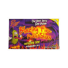 Parga Blazing Sour Dill Pickle Slices Theater Box 7oz 12ct