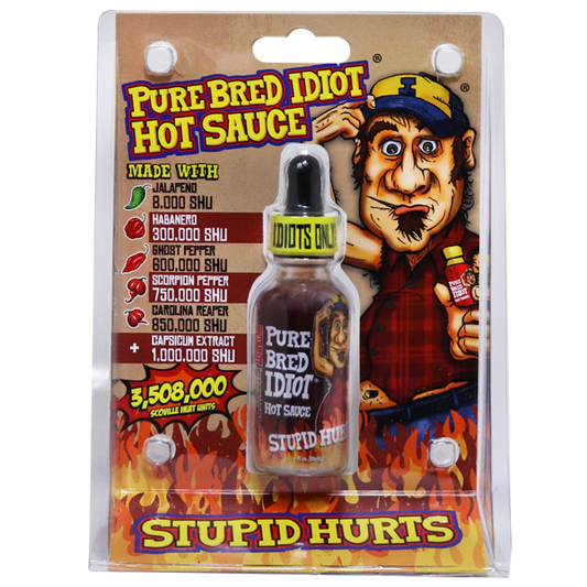 Ass Kickin' Pure Bred Idiot Hot Sauce 1oz 6ct