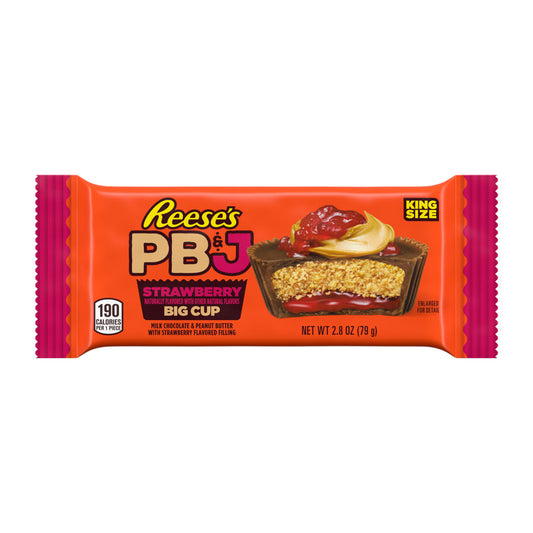 Reese's PB&J Strawberry King Size 2pk Big Cup 2.8oz 16ct