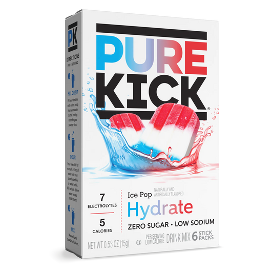 Pure Kick Ice Pop Hydrate Drink Mix 6ct Singles to Go 0.53oz 12ct