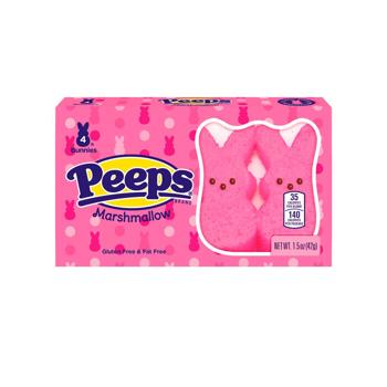 Peeps Bunnies-Pink 4pcs 1.5oz 24ct