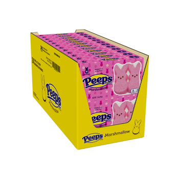 Peeps Bunnies-Pink 4pcs 1.5oz 24ct