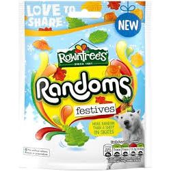 ROWNTREE RANDOMS FESTIVE POUCH 130G 10ct (UK)