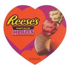 Reese's Peanut Butter Hearts Heart Box 6.5oz 6ct