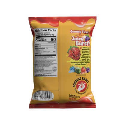 Gupperz® Gummy Liquid Filled Popperz - Ripe Fruit Rush 2.54oz 12ct