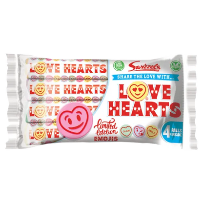 Swizzels Love Hearts 4-Pack 12ct (UK)