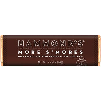 Hammond's Chocolate Bar S'mores Milk Chocolate 2.25oz 12ct