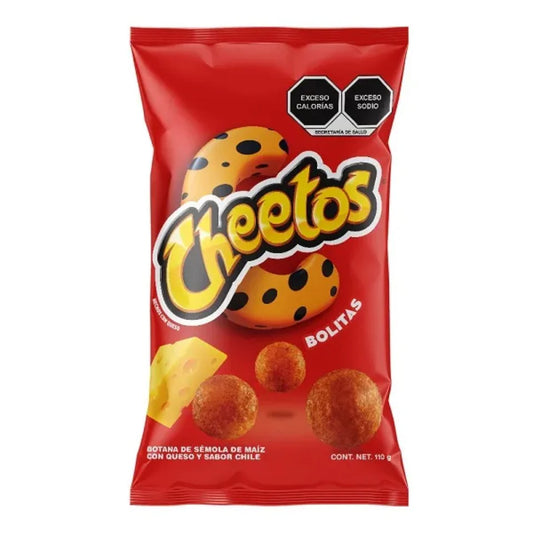 Sabritas Cheetos Bolitas Large 110g 22ct (Mexico) [Best By June 23 2024]