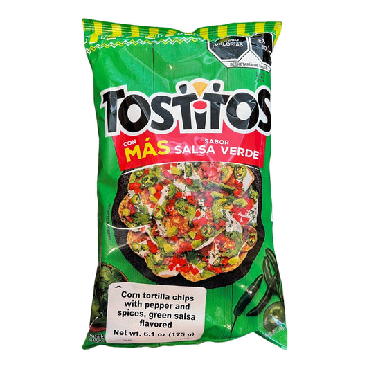 Sabritas Tostitos Salsa Verde Large 175g 20ct (Mexico) [Best By July 28 2024]