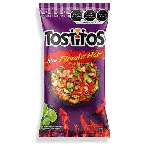 Sabritas Tostitos Xtra Flamin' Hot Large 175g 20ct (Mexico) [Best By June 16 2024]