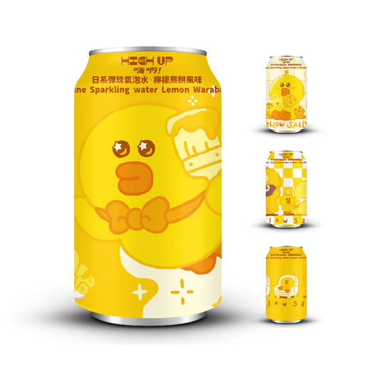 Sally Yellow Lemon Warabi Mochi Flavor Sparkling Water 330ml 24ct (Taiwan) (Shipping Extra, Click for Details)