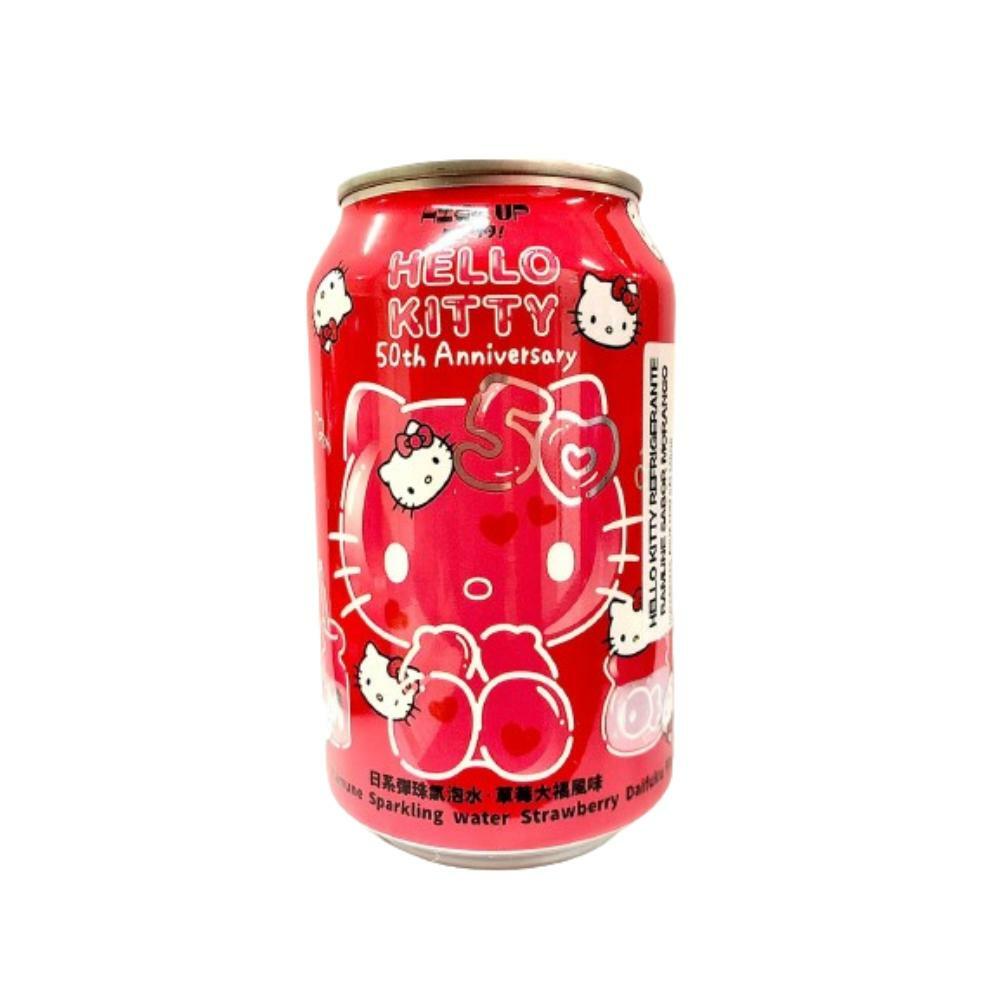 Sanrio Hello Kitty Ramune Strawberry Daifuku 330ml [3 Designs] 24ct (Taiwan) (Shipping Extra, Click for Details)