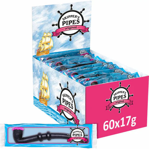 Skipper's Pipes Original - Individually Wrapped 17g 60ct (Sweden)