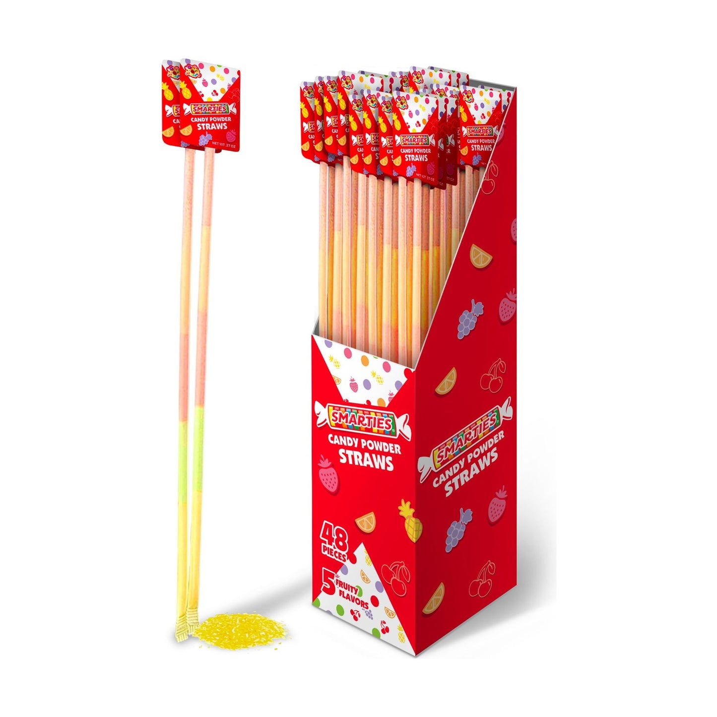 Smarties Candy Straws .37oz 48ct