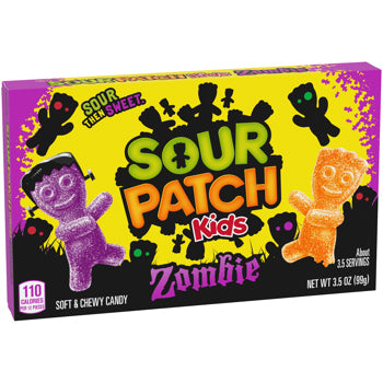 Sour Patch Kids Halloween Zombies Theater Box 3.5oz 12ct