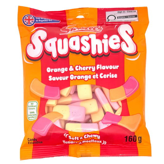 Swizzels Squashies Orange Cherry Flavor 160g 10ct