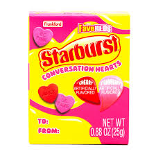 Starburst Conversation Heart Box .88oz 18ct