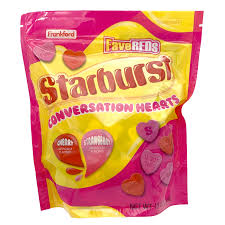 Starburst Conversation Heart Stand Up Bag 13oz 12ct