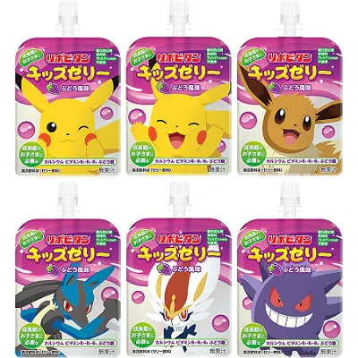 Lipovitan Pokémon Kids Jelly Grape Flavor 136g 12ct (Japan)