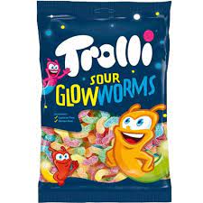 Trolli Sour Glow Worms 150g 24ct (Europe)