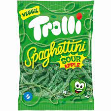 Trolli Sour Apple Spaghettini 100g 30ct Vegan (Europe)