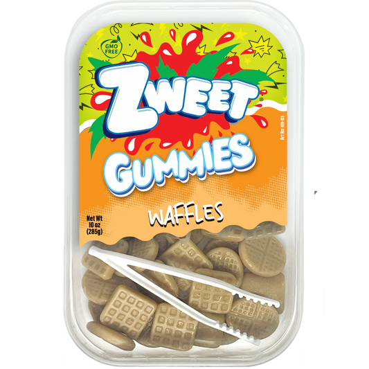 Zweet Gummies Waffle Tray (Halal & Kosher Certified) 10oz - 285g 6ct