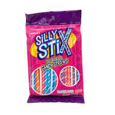 World Silly Stix Straws Peg Bags 2.75oz 24ct