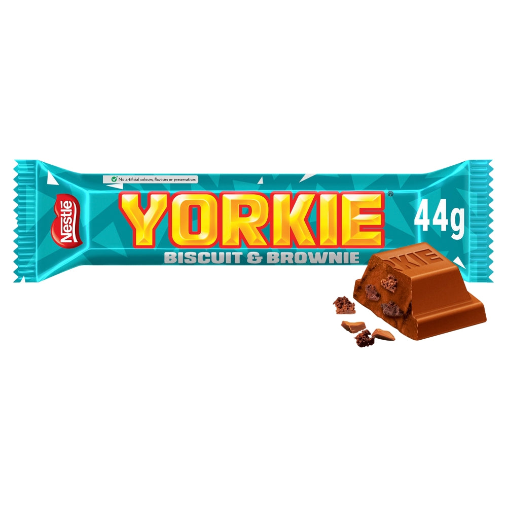 Yorkie Biscuit & Brownie Chocolate Bar 44g 24ct (UK)