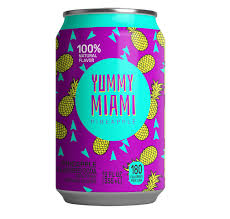 Yummy Miami Soda Pineapple 12oz 12ct (Shipping Extra, Click for Details)