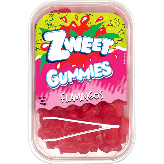 Zweet Gummies Flamingos Tray (Halal & Kosher Certified) 10oz - 285g 6ct