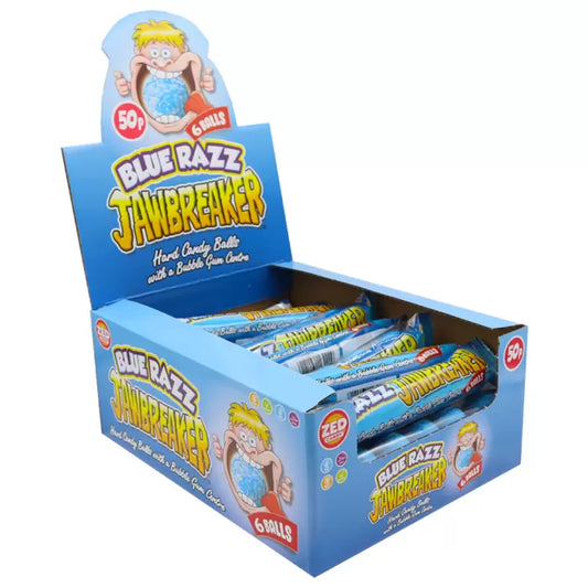 Zed Candy Blue Razz Jawbreaker 6 Ball Pack 49.5g 24ct (UK)