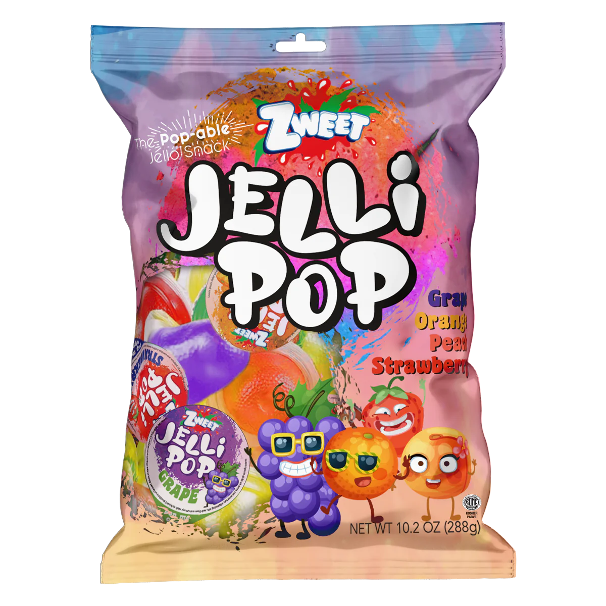 Zweet Jelly Pop Bag 10.2oz - 288g 24ct – candynow.ca