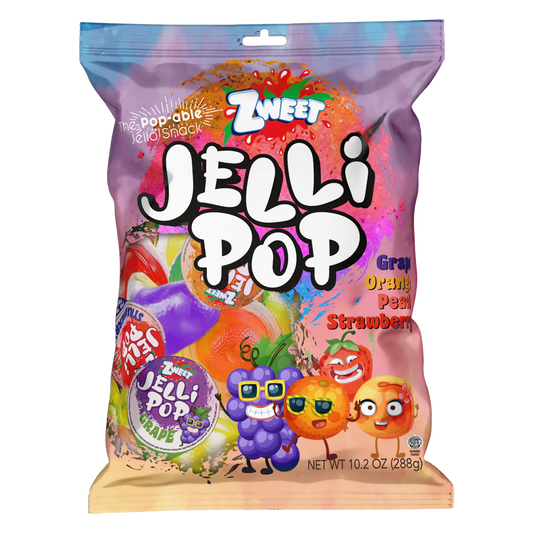 Zweet Jelly Pop Bag 10.2oz - 288g 24ct