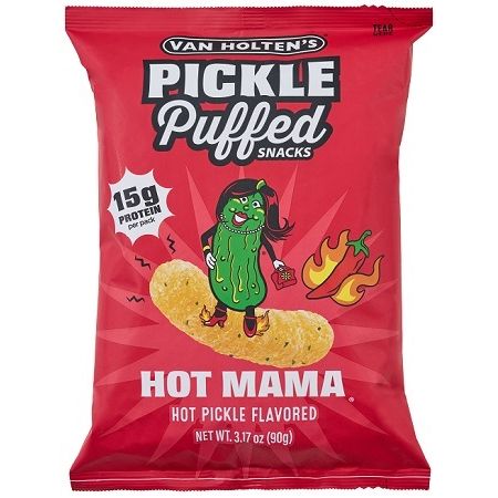 Van Holten's Pickle Puffs Hot Mama 3.17oz 10ct