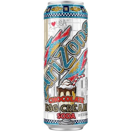 Arizona Chocolate Egg Cream Soda 22oz 24ct (Pallet Shipping Only) (Shipping Extra, Click for Details)