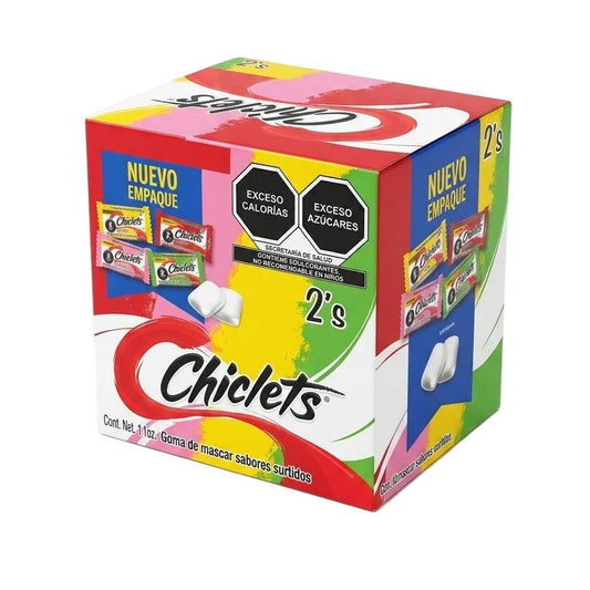 Adams Chiclets 2 Pastillas Assorted 75ct (Mexico)