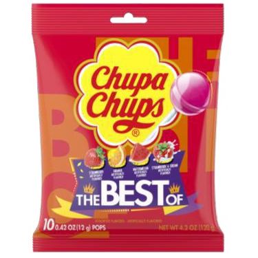 Chupa Chups The Best Of Peg Bag 4.2oz 12ct