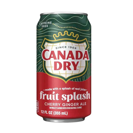 Canada Dry Fruit Splash Cherry Ginger Ale 12oz 12ct (Shipping Extra, Click for Details)