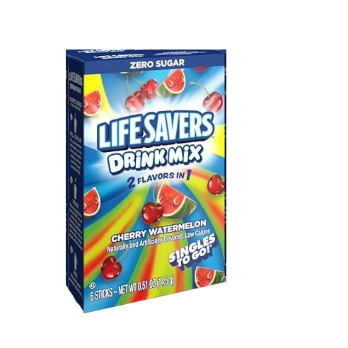 Lifesaver Drink Mix Cherry Watermelon Singles To Go 12ct