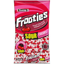 Tootsie Roll Frooties Sour Cherry Flavored Chewy Candy Bag 360ct 1.1kg