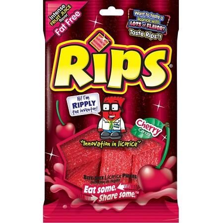 Rips Bites Cherry Bag 4oz 12ct