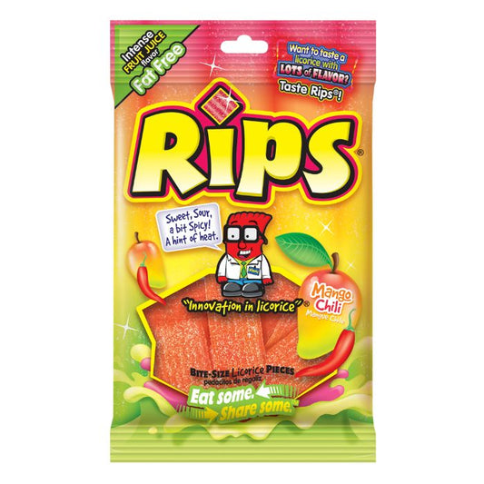 Rips Bites Mango Chili Bag 4oz 12ct