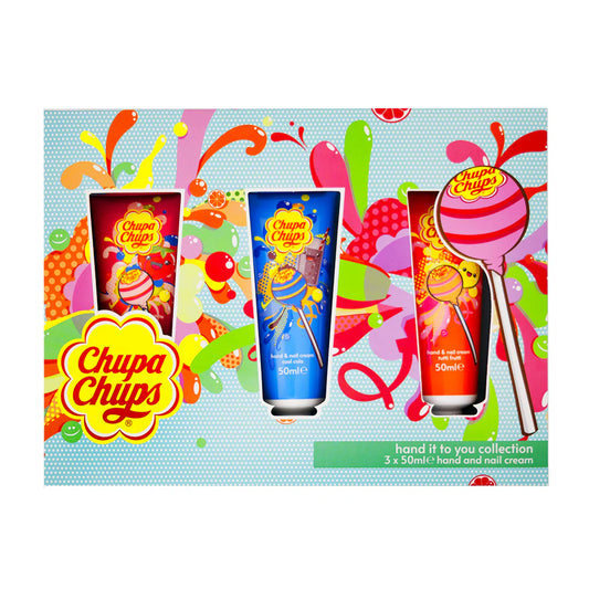 Chupa Chups Hand Cream 3 Pack 3x50ml Cola-Strawberry-Tutti 8Pcs (Europe)