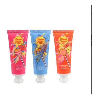 Chupa Chups Hand Cream 3 Pack 3x50ml Cola-Strawberry-Tutti 8Pcs (Europe)