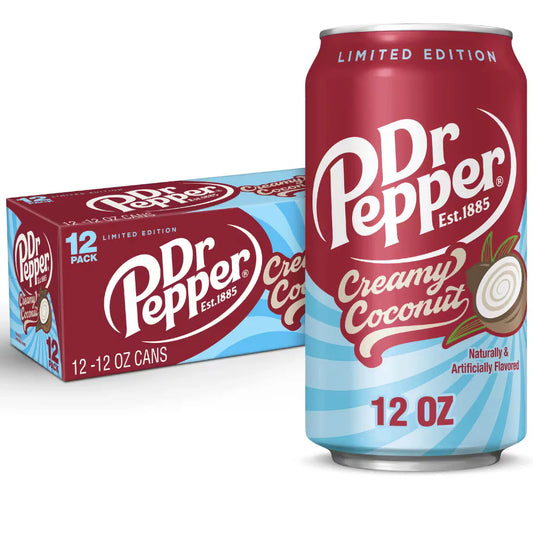 Dr Pepper Creamy Coconut 12oz 12ct (Shipping Extra, Click for Details)