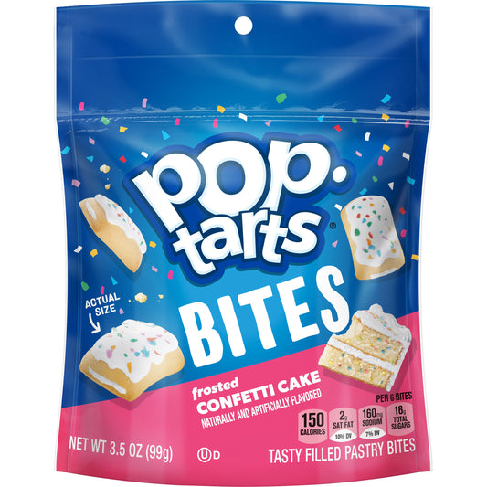Pop Tarts Bites Frosted Confetti Cake 3.5oz 6ct