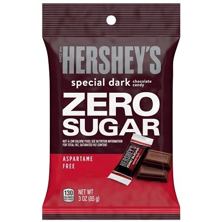 Hershey's Peg Bag Minis Special Dark Chocolate - Zero Sugar 3oz 12ct