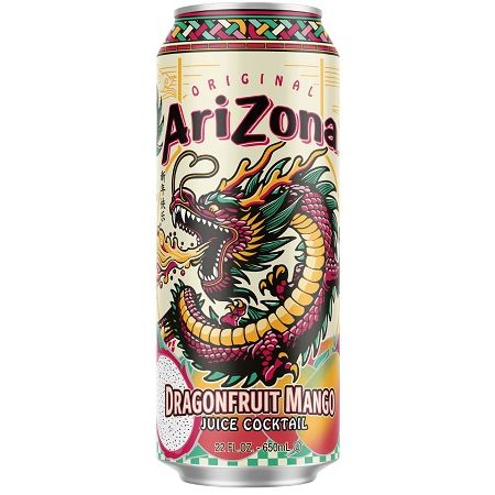 Arizona Dragonfruit Mango 22oz 24ct (Pallet Shipping Only) (Shipping Extra, Click for Details)